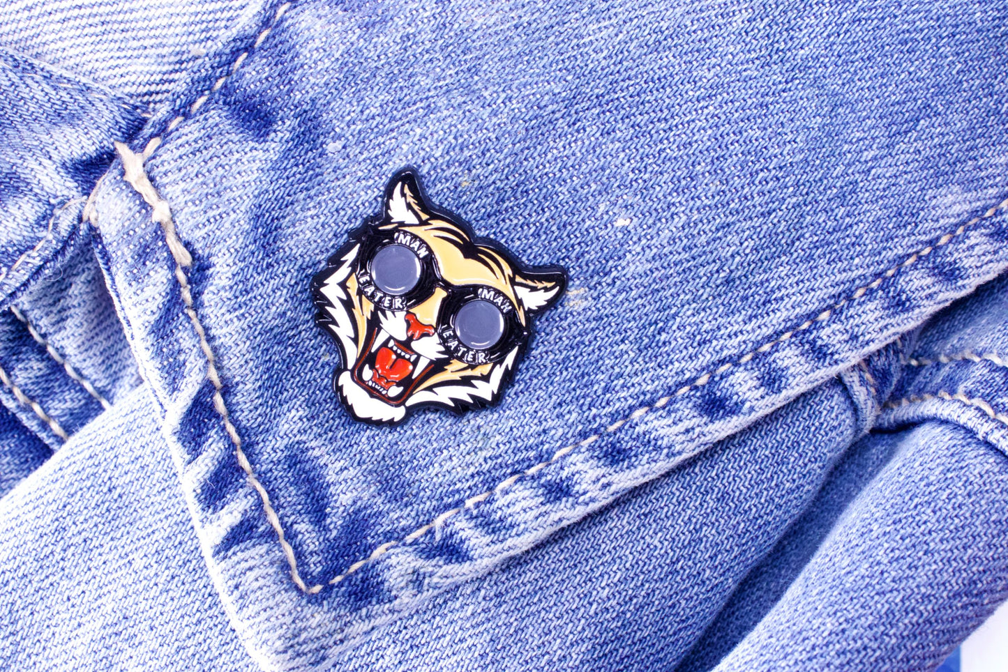 MAN-EATER PIN